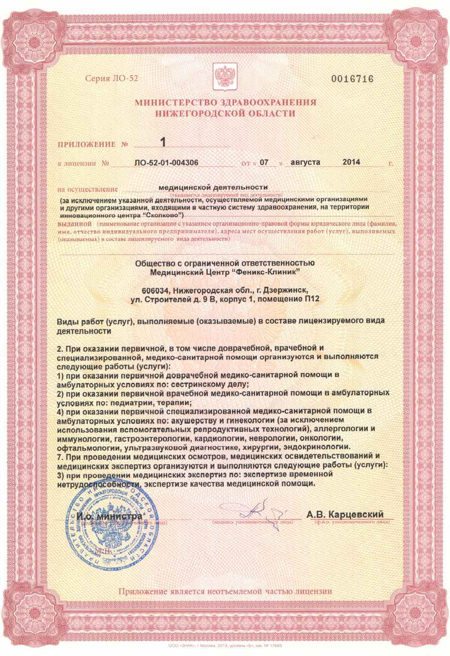 Приложение №1